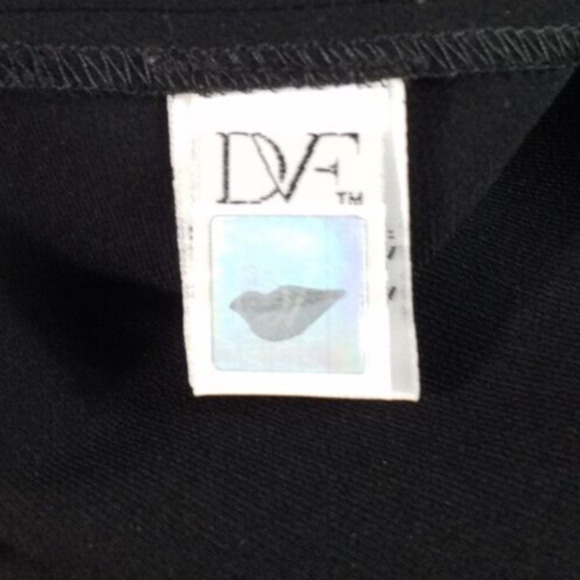 Diane von Furstenberg Pants | Size 0 | Black Straight Leg Stretch - Picture 6 of 8